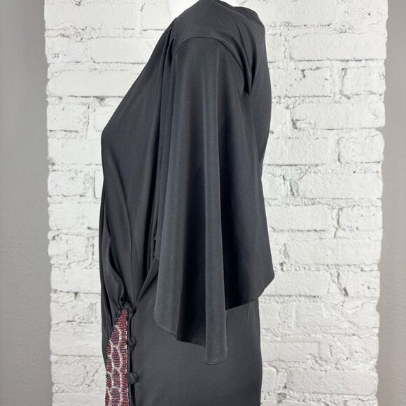 Vintage Disco Wrap Beaded Dress - Picture 7 of 13